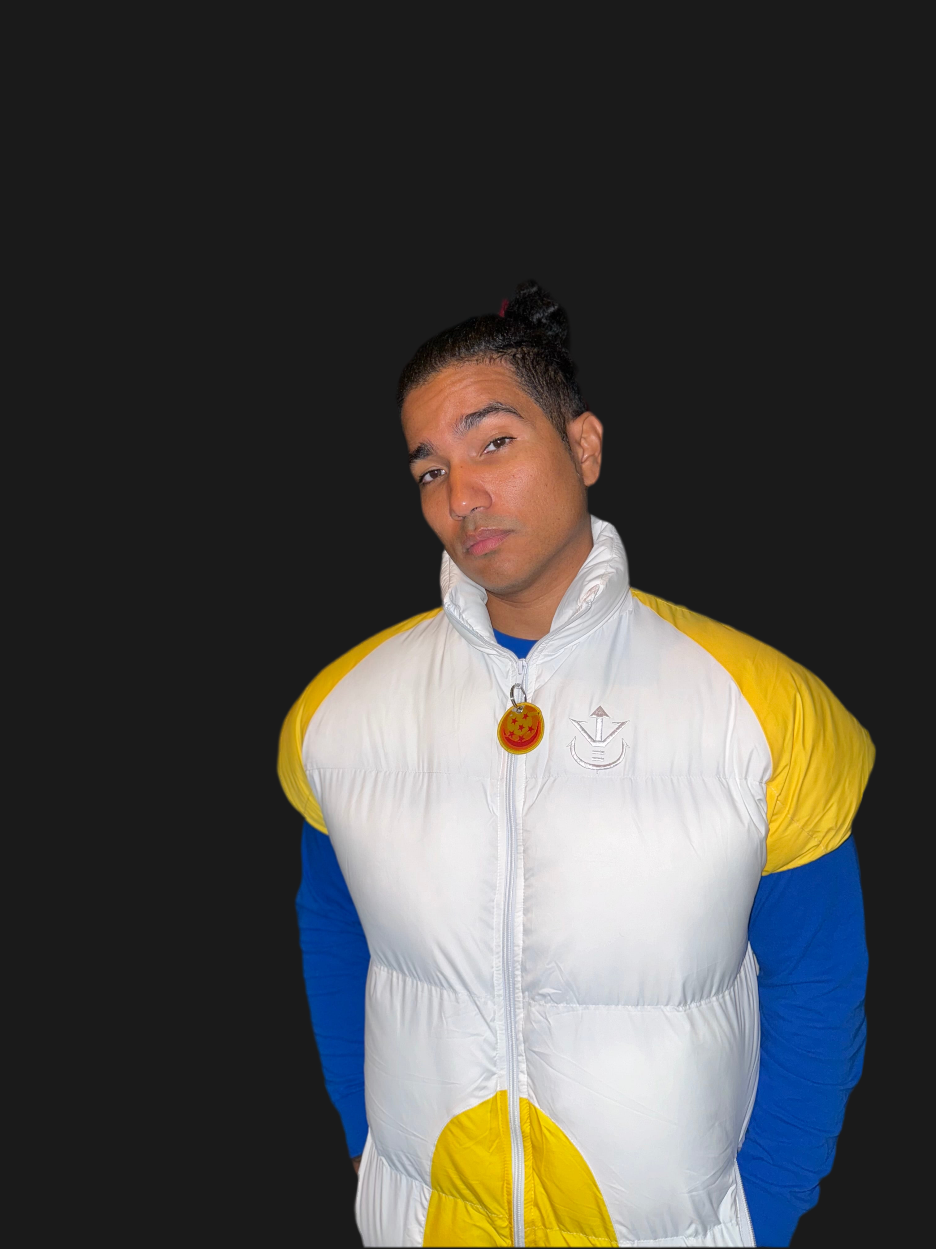 Saiyan armor puffer vest