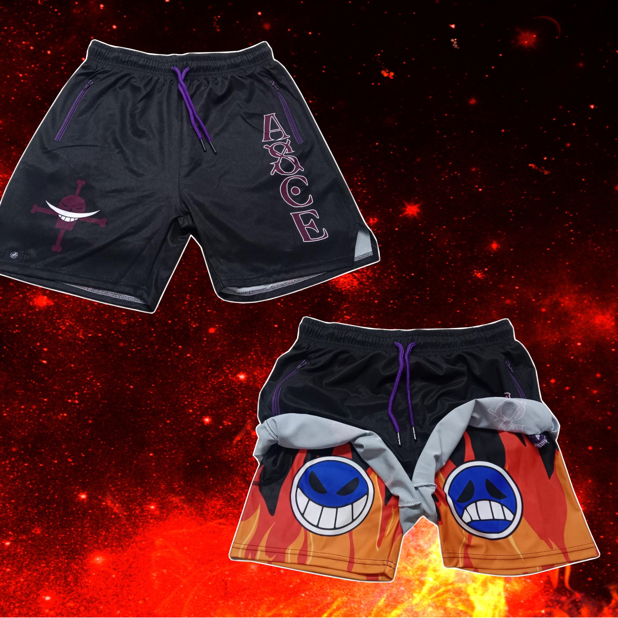 on perfromance-TAOP Shorts AOP セットアップ P-FERG-DNM Man: Shorts with trompe l'oeil print | Diesel