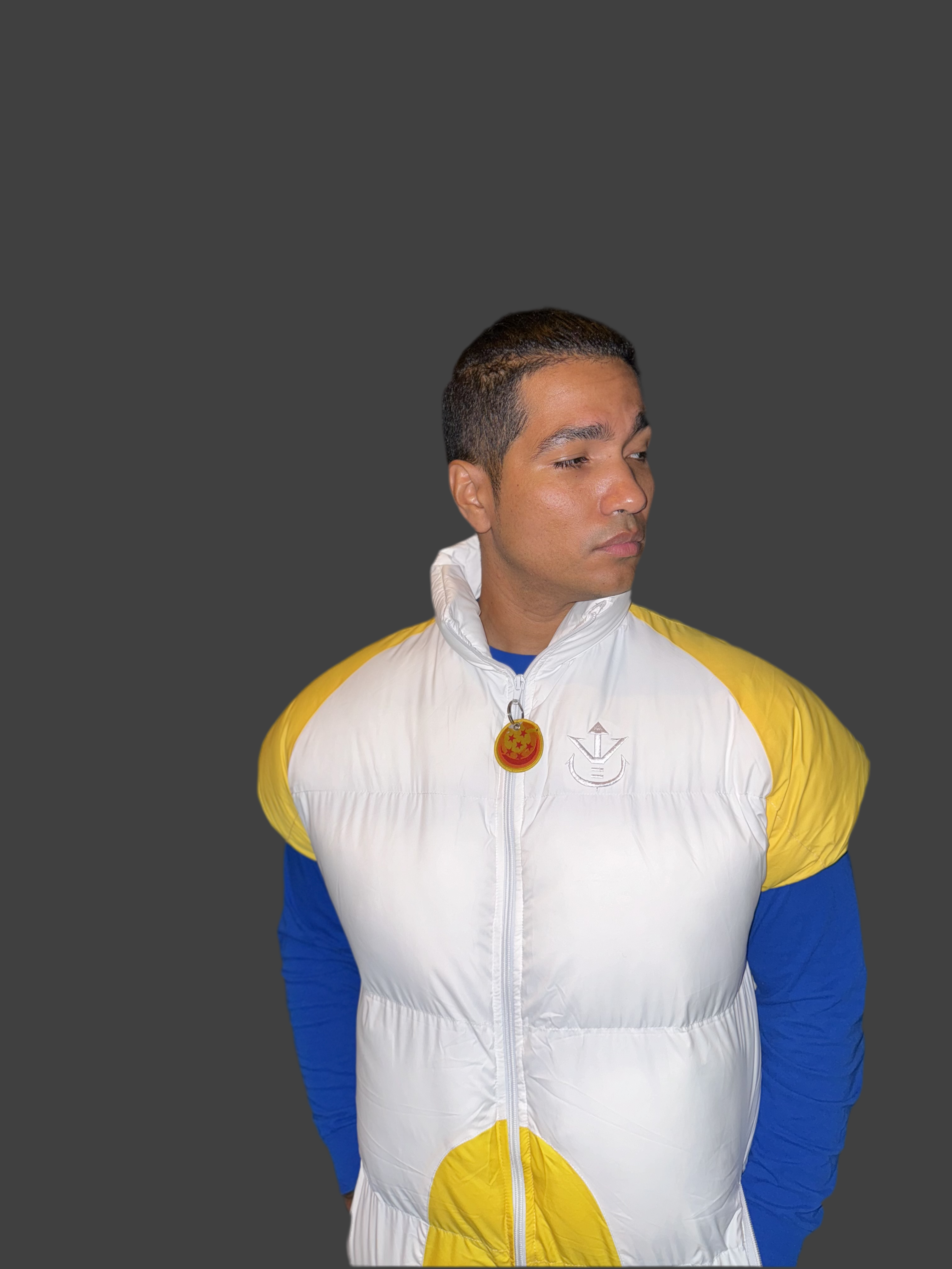 Saiyan armor puffer vest