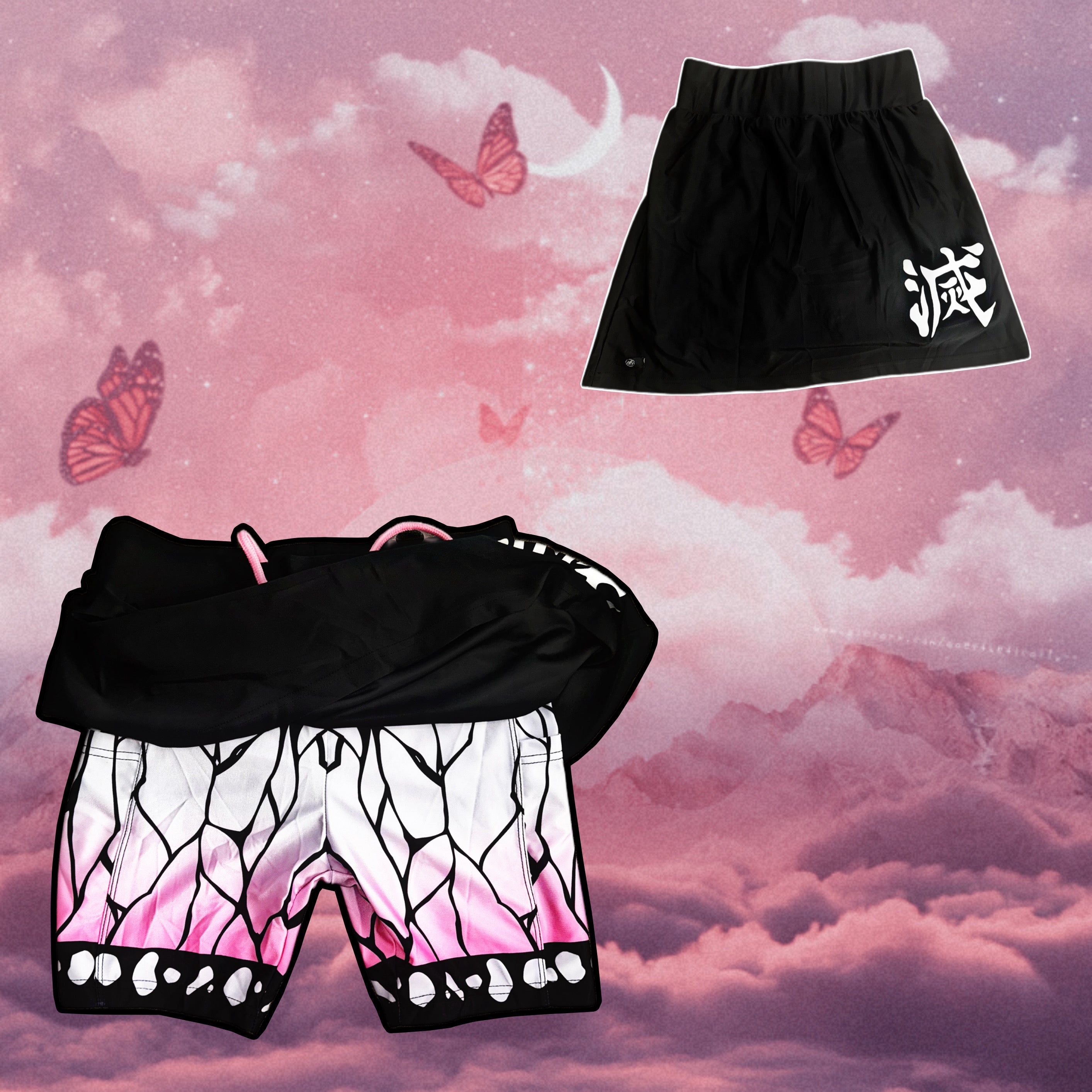 Butterfly ninja performance skirt