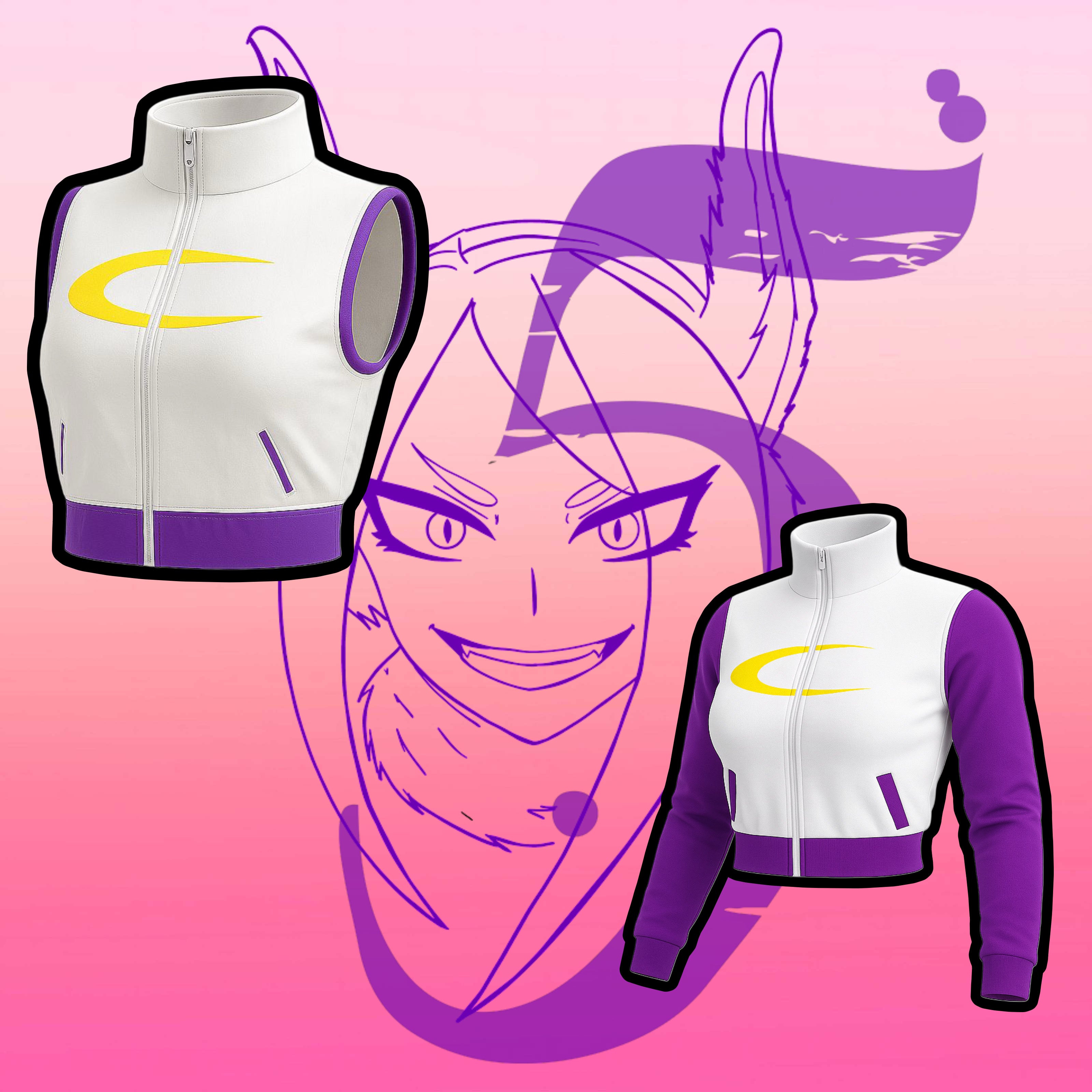 Bunny hero (2 in 1) cropped lightweight jacket