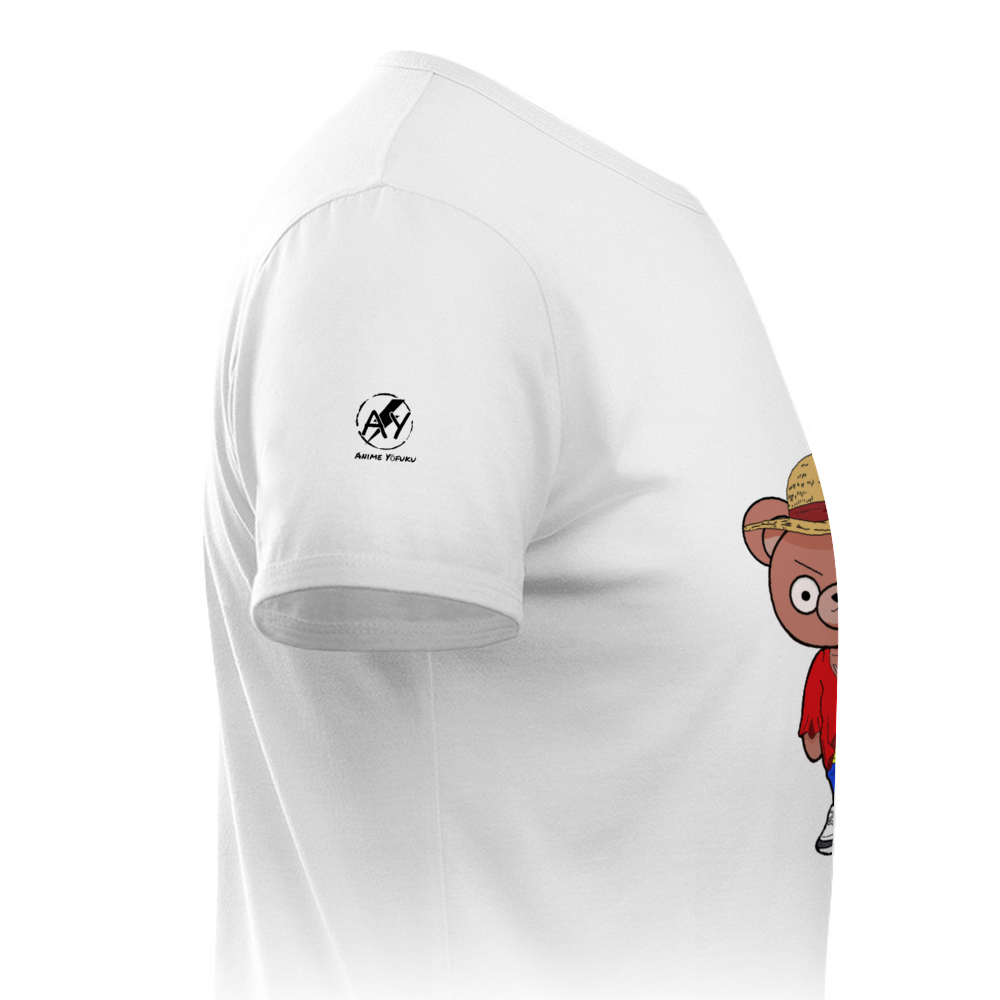 Weeb bear Luffy Adult short Sleeve