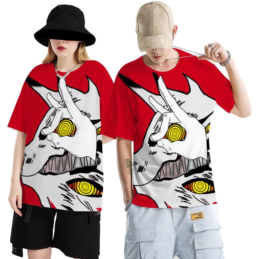Kon fox tee(red) Short-sleeve T-Shirts