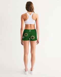 3 sword pirate yoga shorts (women's) Women's All-Over Print Mid-Rise Yoga Shorts